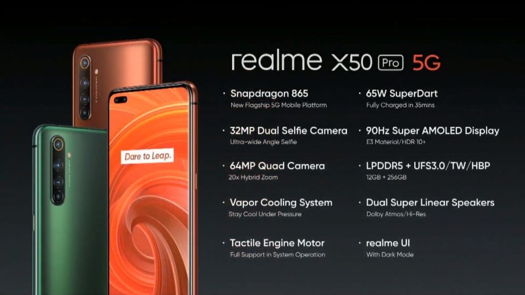 Realme X50 Pro 5G Unveiled; Snapdragon 865 + 6 Cameras 20