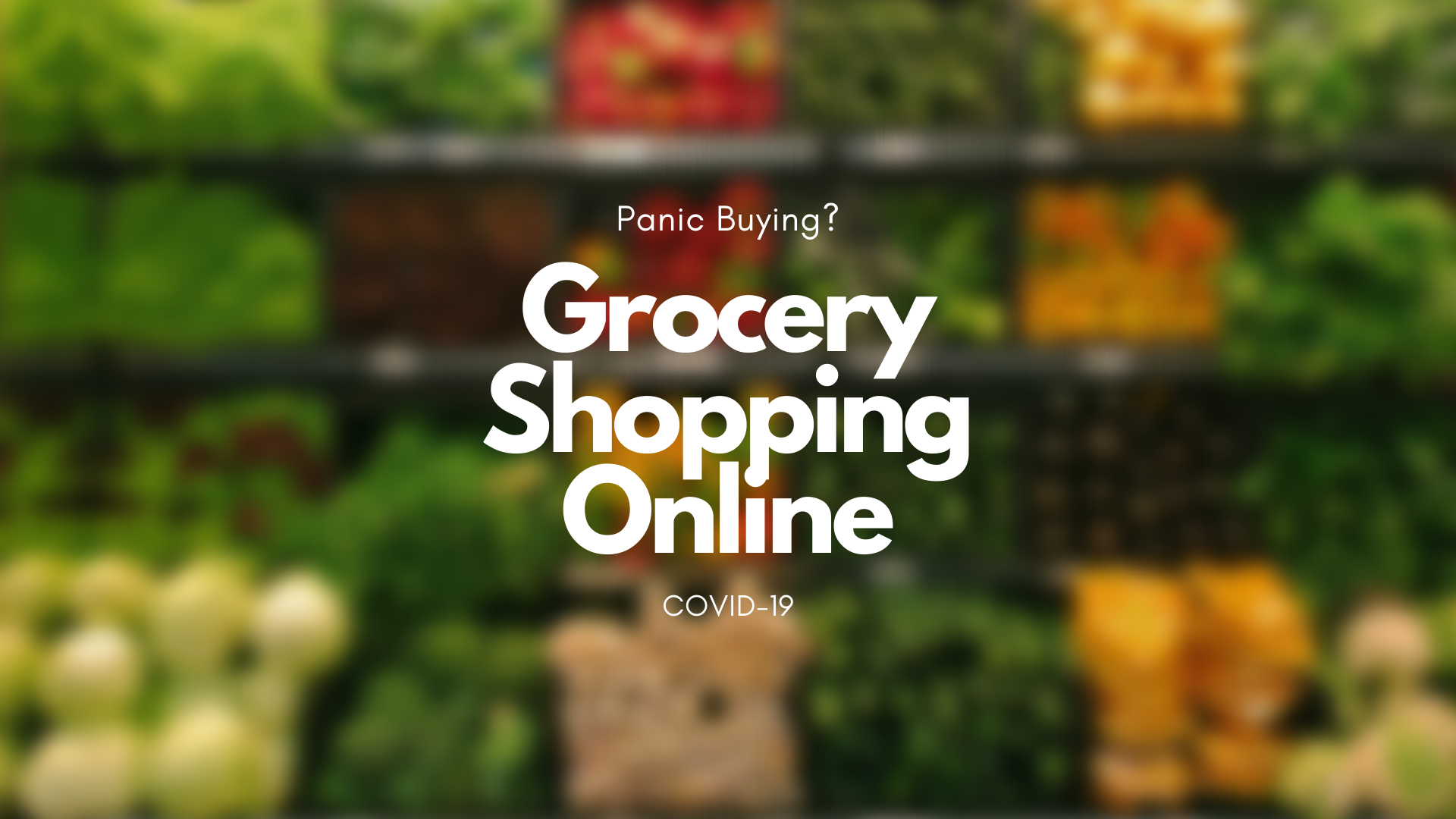 Grocery Shopping Online Covid19