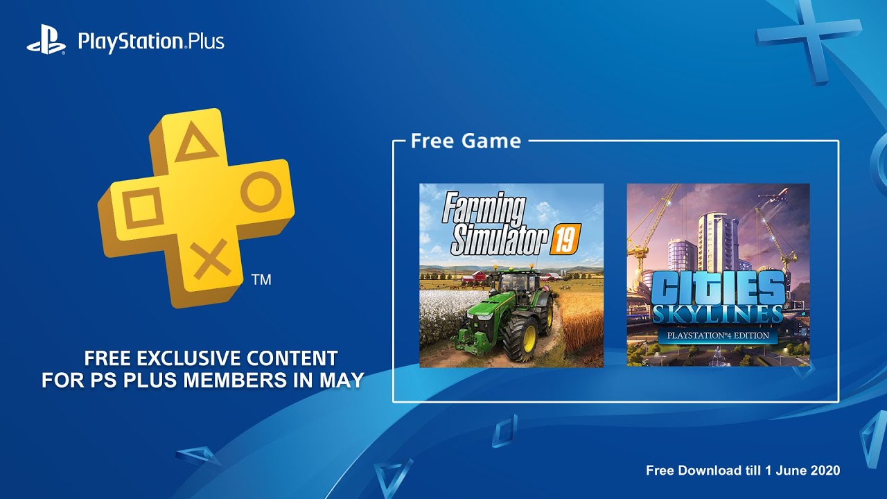 PS Plus May 2020 free games