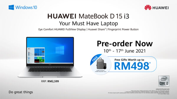 Huawei MateBook D15 i3