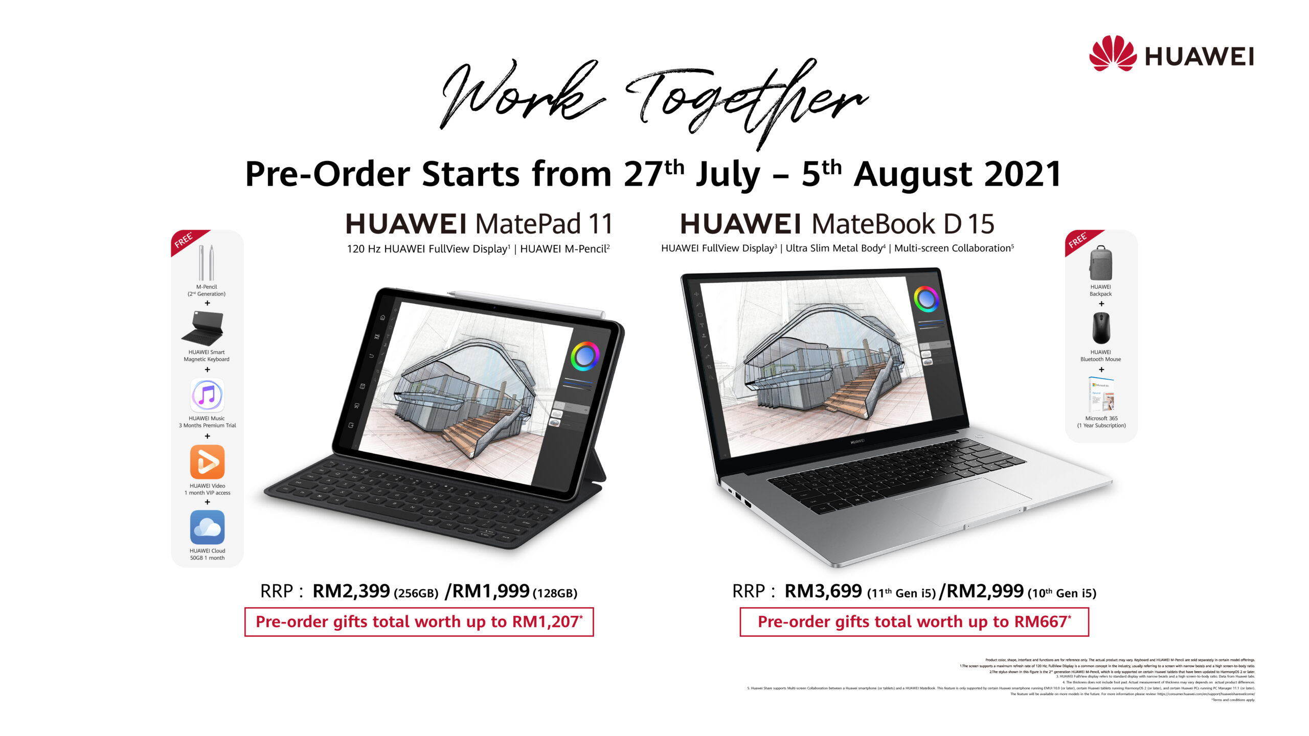 HUAWEI MatePad 11 and HUAWEI MateBook Variants available for Pre-orders Now: Enjoy Freebies worth up to RM1,207 9