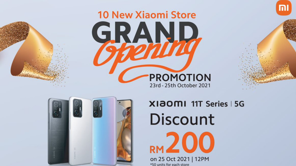 In Celebration Of The Grand Opening Of 10 New Xiaomi Stores, Xiaomi 11 Lite 5G Offers RM 200 Off 5