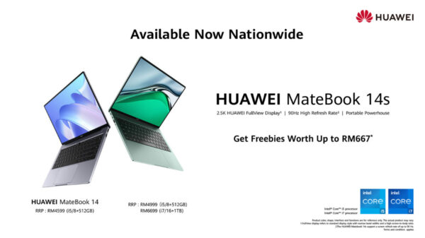The hUAWEI Matebook 14s Is Available For Sale; priced From RM 4,999 34