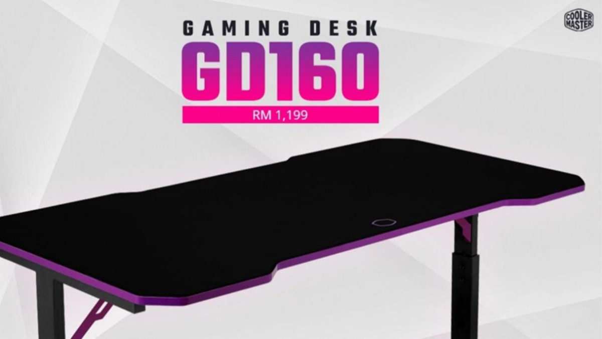 cooler master GD160 gaming desk now Available In Malaysia; Priced At RM 1,199. 19
