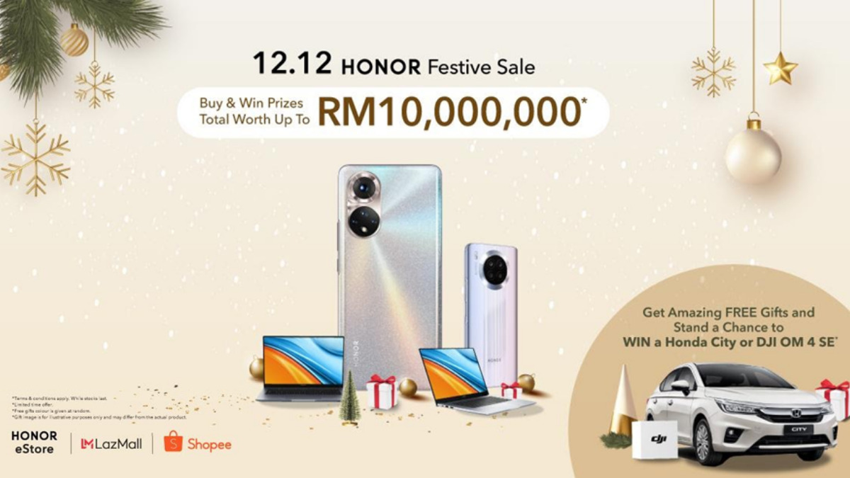 HONOR 1212 Festive Sale Offers Triple Rewards total worth up to RM10 million 23