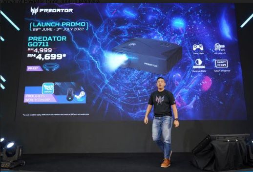 Predator GD711 Gaming Projector, Predator CG437K S And Acer Nitro XZ342CUP