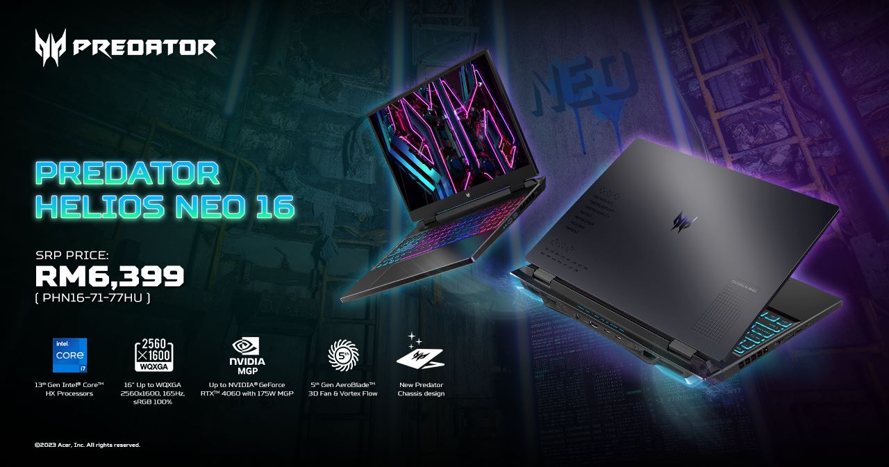 Acer Predator Helios Neo 16 To Launch In Malaysia From RM4899, Pre-Order Before 8th May For Free Gifts Worth RM900 6